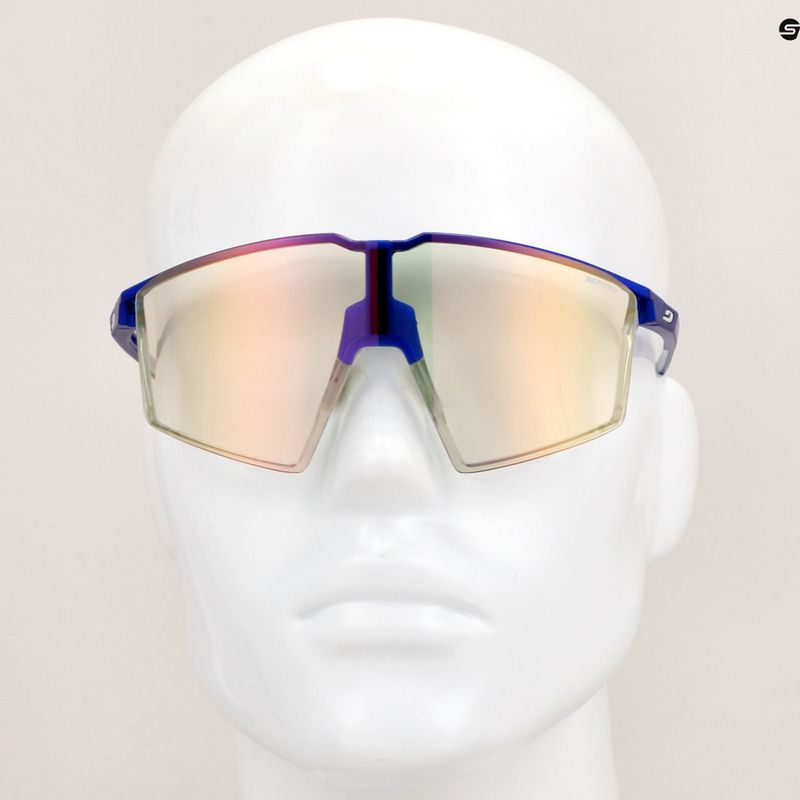 Ochelari de soare Julbo Edge Reactiv 1-3 Light Amplifier metalic blue/white/multilayer gold pink 10
