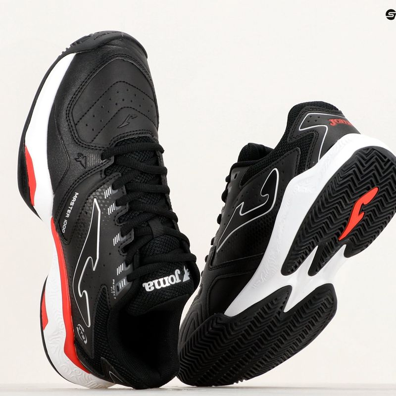 Pantofi de padel Joma Master 1000 Padel pentru bărbați, negru/roșu