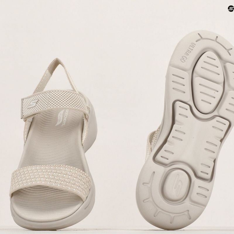 Sandale pentru femei SKECHERS Go Walk Arch Fit Sandal Polished beige 10
