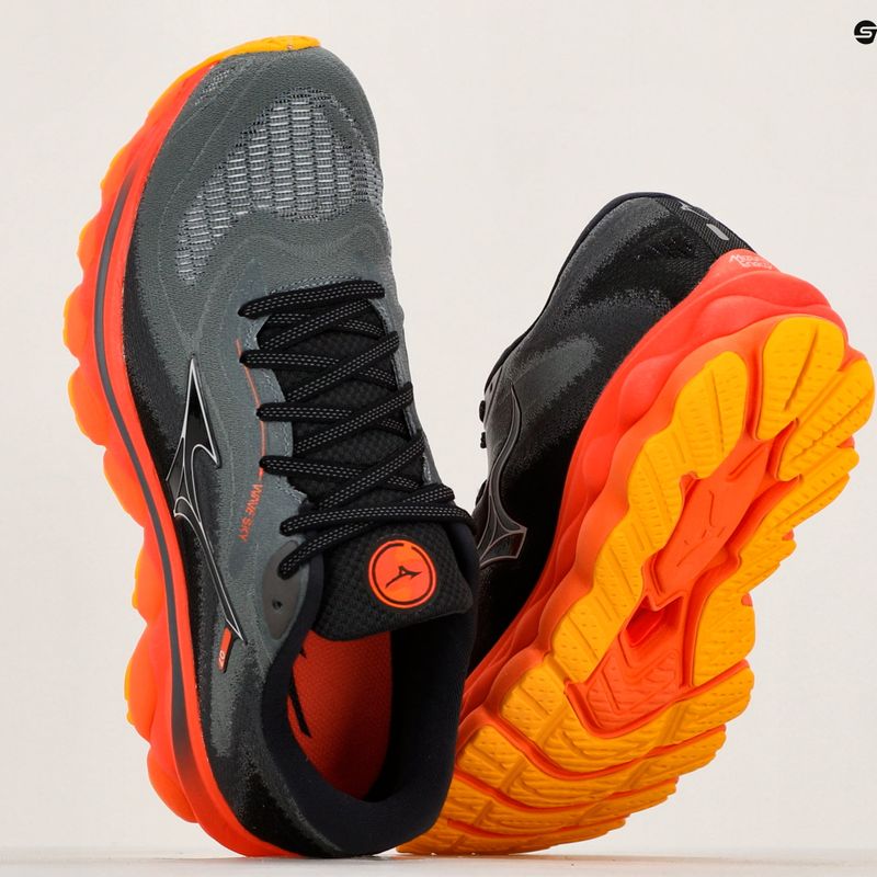 Încălțăminte de alergat pentru bărbați Mizuno Wave Sky 7 turbulence/nickel/hot coral 11