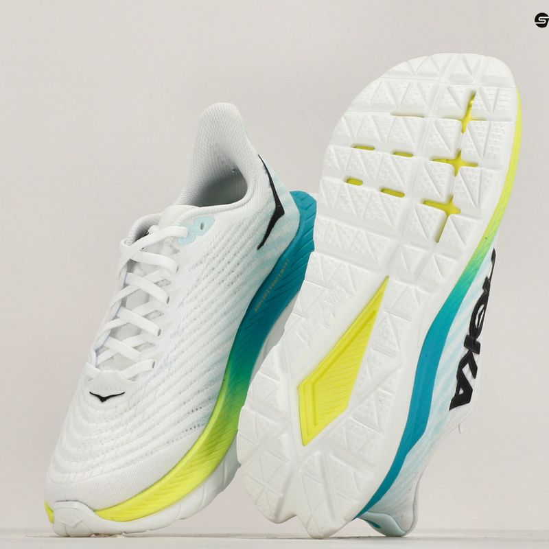 Încălțăminte de alergat pentru femei HOKA Mach 5 white/blue glass 10