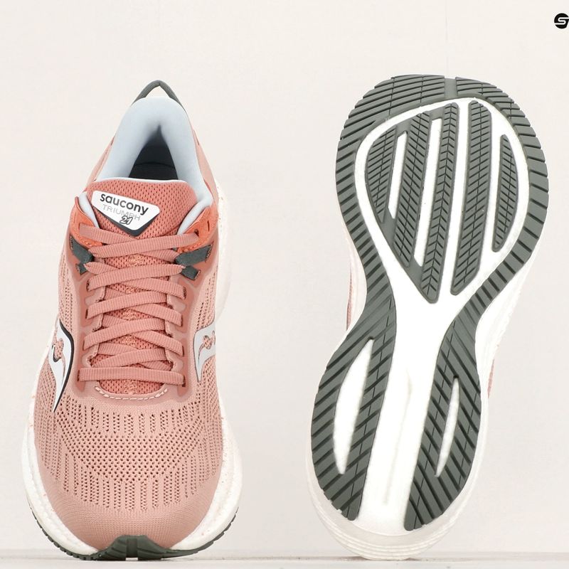 Încălțăminte de alergare pentru femei Saucony Triumph 21 lotus/bough 9