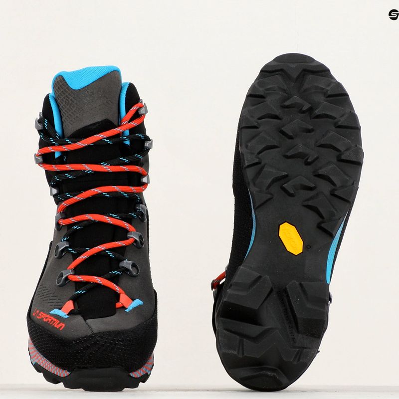 Încălțăminte de trekking pentru femei La Sportiva Aequilibrium Trek GTX carbon/malibu blue 9