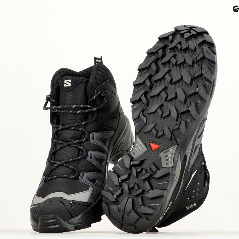 Încălțăminte de trekking pentru bărbați Salomon Cross Hike MID GTX 2 black/black/magnet 12