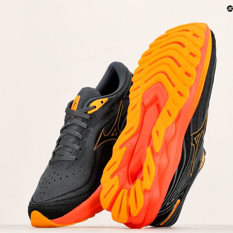 Încălțăminte de alergat pentru bărbați Mizuno Wave Skyrise 5 turbolence/citrus/nasturtium 9