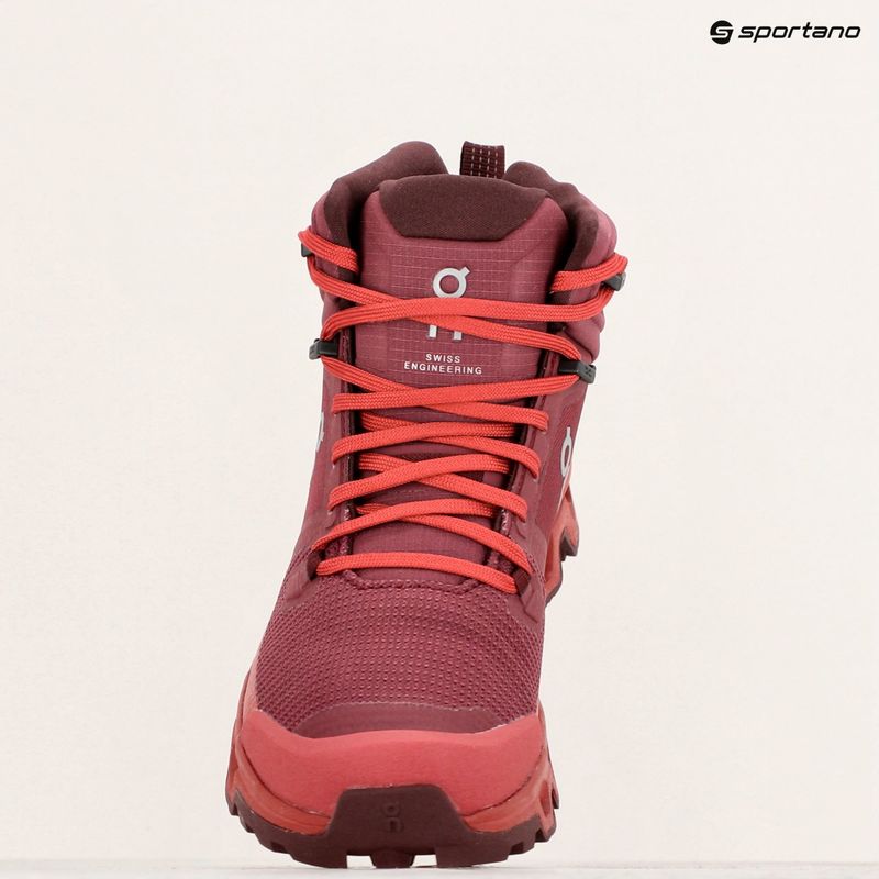 Încălțăminte de trekking pentru femei On Running Cloudrock 2 Waterproof beet/auburn 9