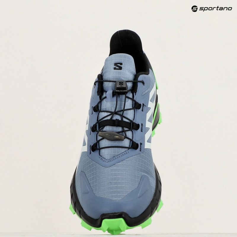 Încălăminte de alergat pentru bărbați Salomon Supercross 4 flint stone/black/green gecko 12