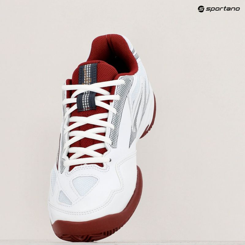 Încălțăminte de tenis pentru femei Mizuno Break Shot 4 CC white/cabernet/papyrus 9