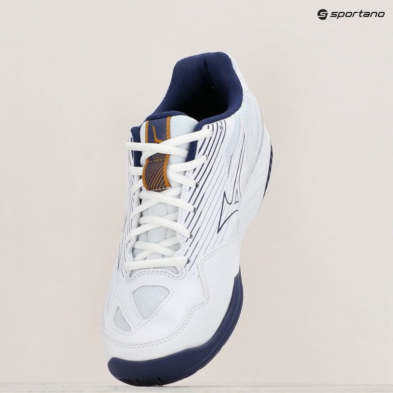 Încălțăminte de volei pentru bărbați Mizuno Cyclone Speed 4 white/blueribbon/mp gold 9