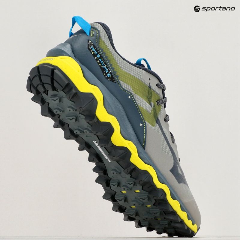 Încălțăminte de alergare pentru bărbați Mizuno Wave Mujin 9 ggray/oblue/bolt2(neon) 9