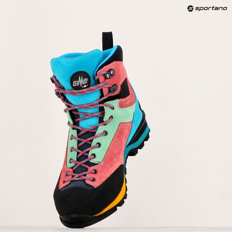 Încălțăminte de trekking pentru femei Lomer Badia High Mtx turquoise/begon 9