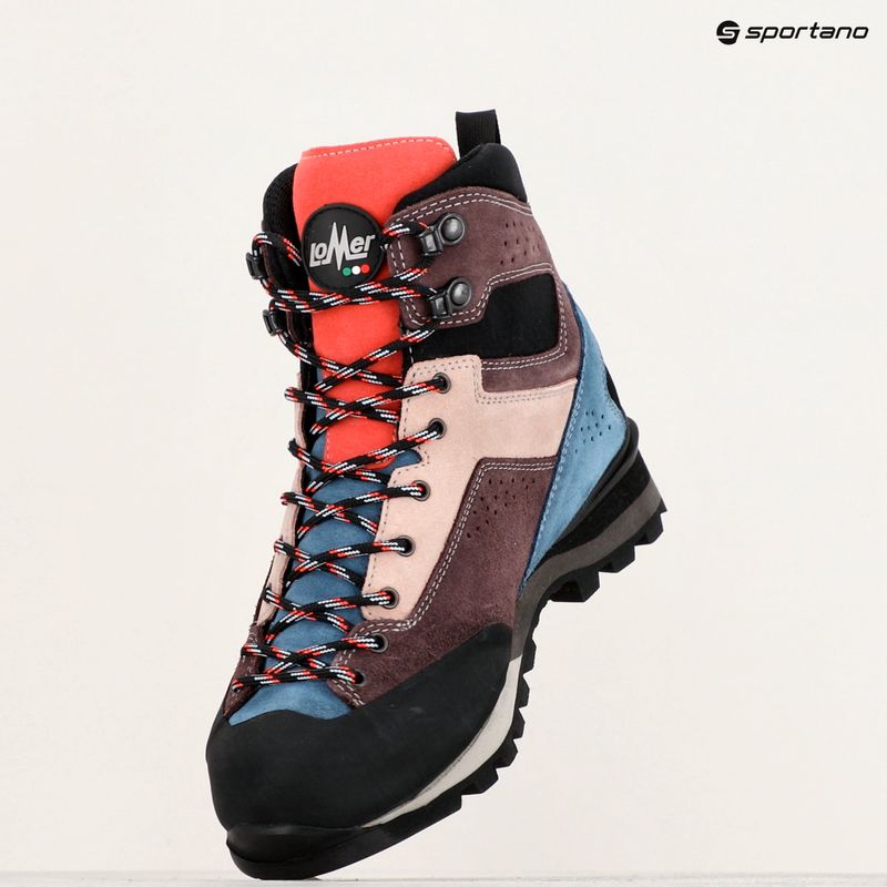 Încălțăminte de trekking pentru femei Lomer Badia High Mtx borgogna/baltic 9