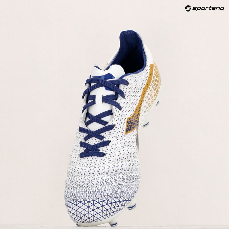 Ghete de fotbal pentru bărbați Diadora Brasil Elite GR LT LP12 alb/albastru/auriu 16