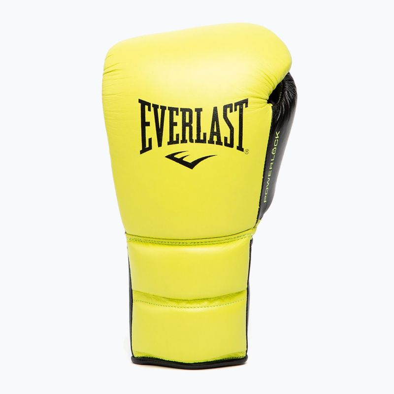Mănuși de box Everlast Powerlock 2 Laced Pro Training neon yellow 8