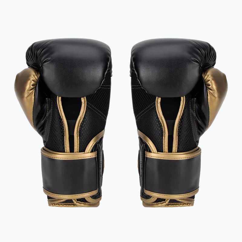Mănuși de box Everlast Powerlock 2 black/gold 3