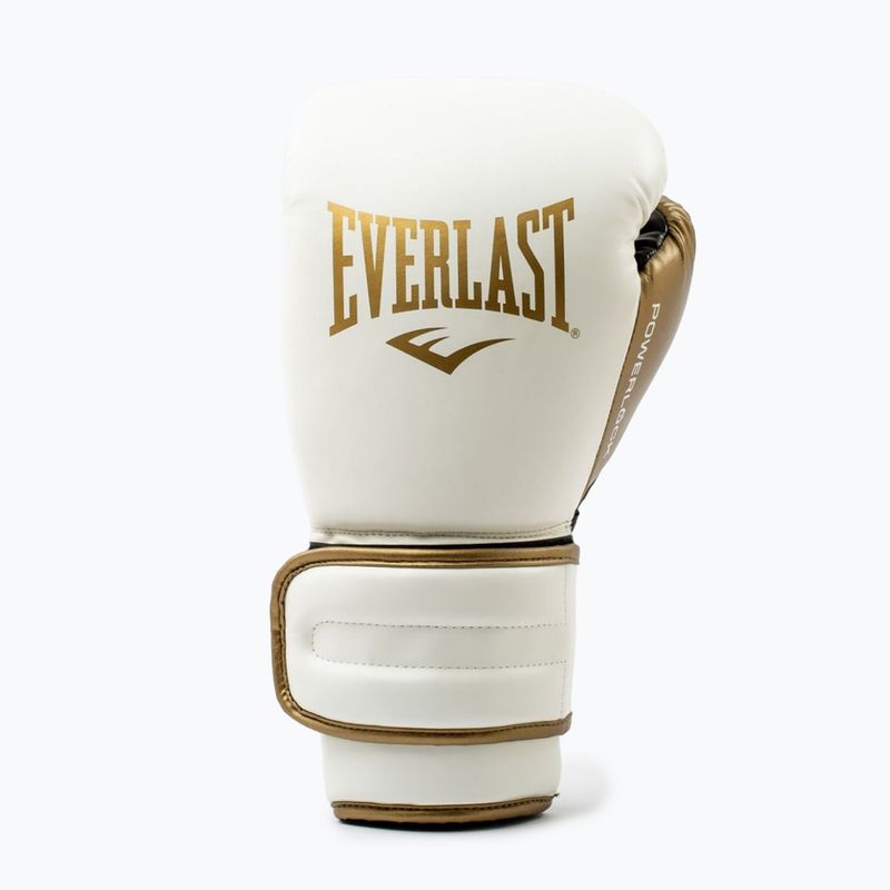 Mănuși de box  Everlast Powerlock 2 white/gold 2