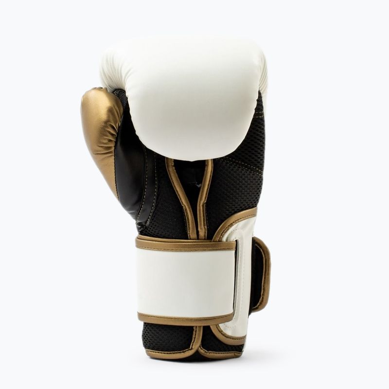 Mănuși de box  Everlast Powerlock 2 white/gold 3