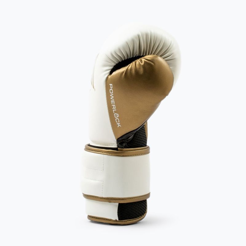 Mănuși de box  Everlast Powerlock 2 white/gold 4