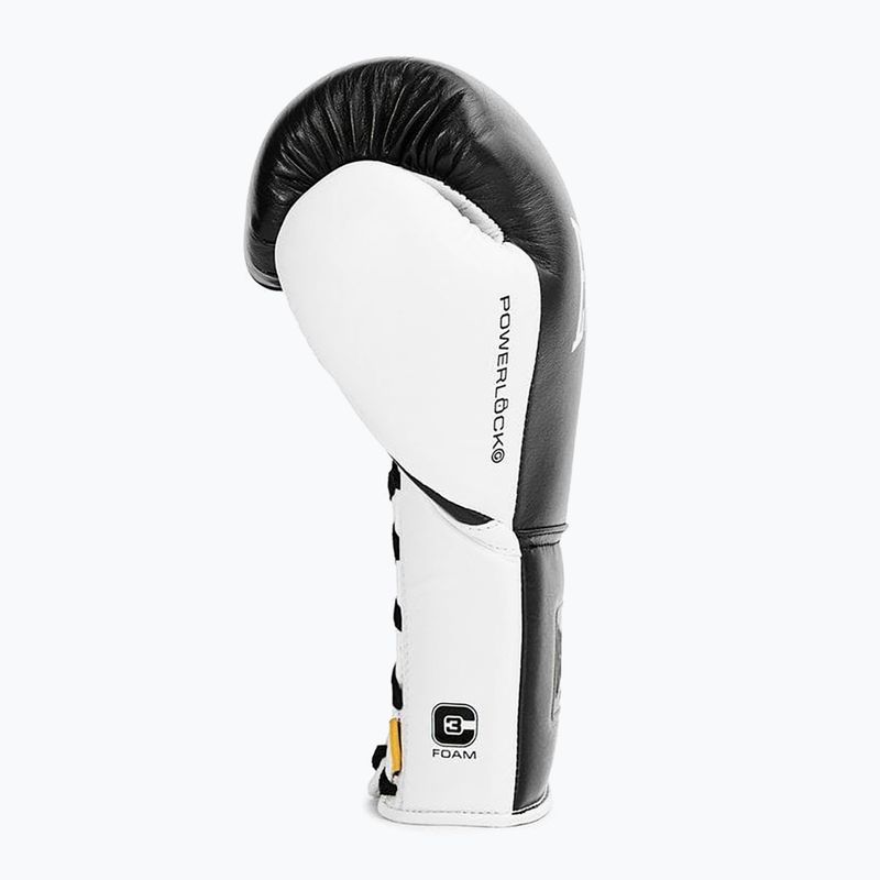 Mănuși de box Everlast Powerlock Pro OG Laced black/white 3