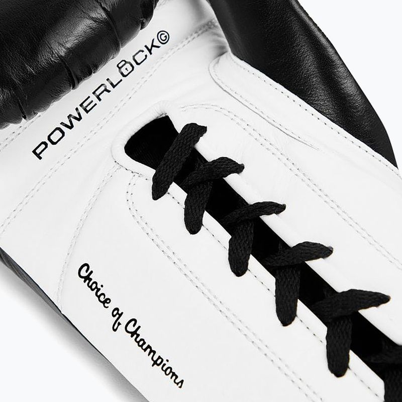 Mănuși de box Everlast Powerlock Pro OG Laced black/white 4