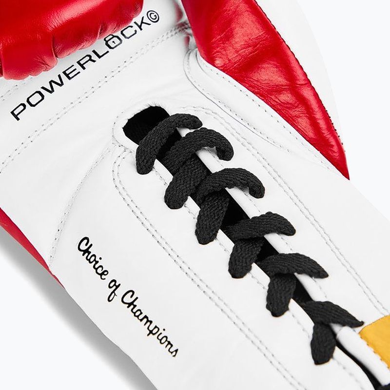 Mănuși de box Everlast Powerlock OG Pro Fight red/white 4