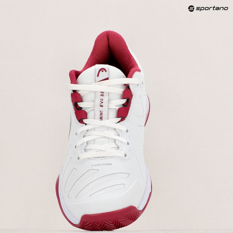 Încălțăminte de tenis pentru femei HEAD Sprint Evo 3.0 Clay white/berry 9