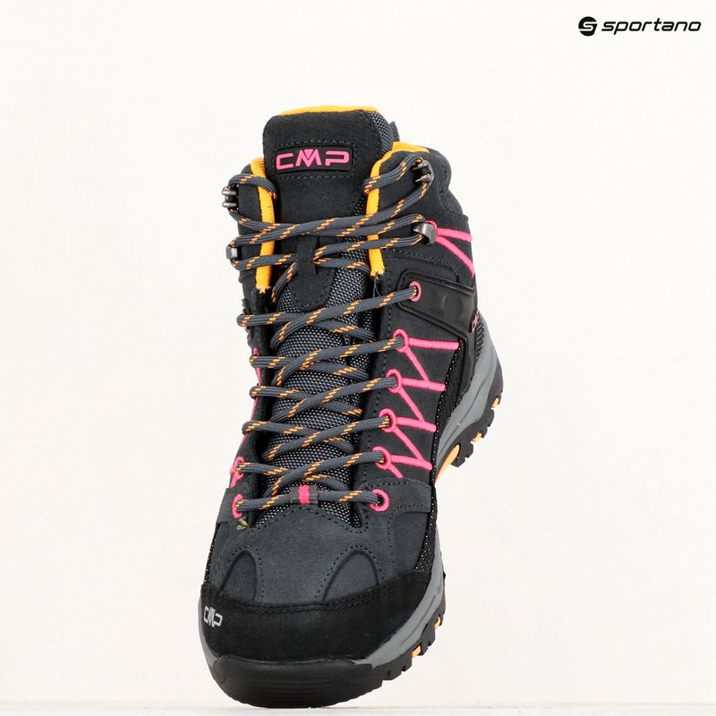 Încălțăminte de trekking pentru copii CMP Rigel Mid antracite/bouganville 9