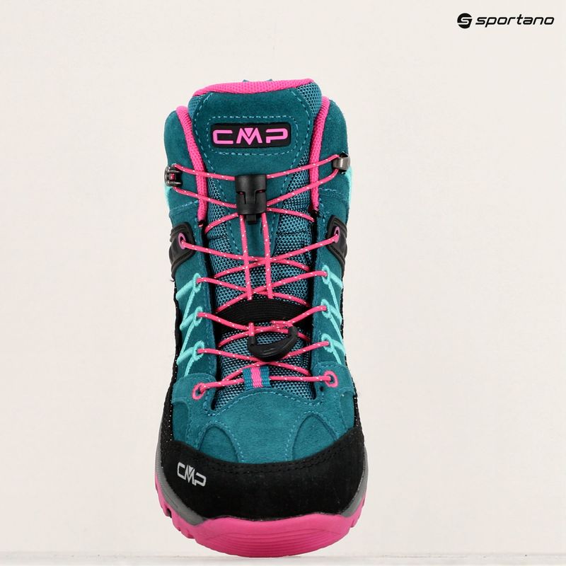 Încălțăminte de trekking pentru copii CMP Rigel Mid lake/pink fluo 9