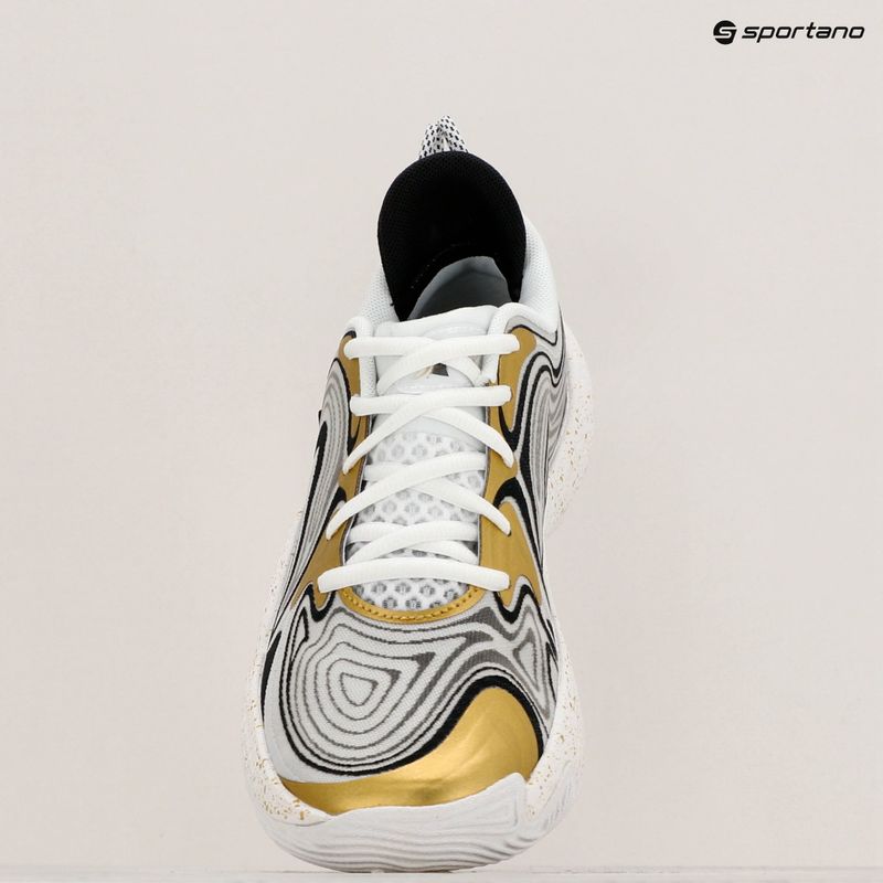 Încălțăminte de baschet Under Armour Spawn 6 white/black/metallic gold 15