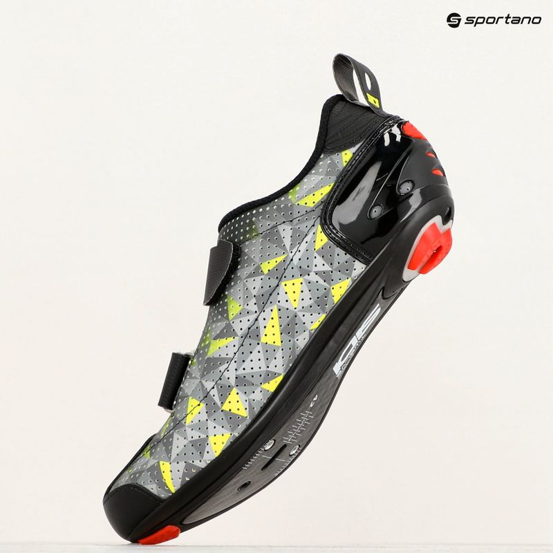 Încălțăminte de triatlon pentru bărbați Sidi T-5 Air grey/yellow/black 12