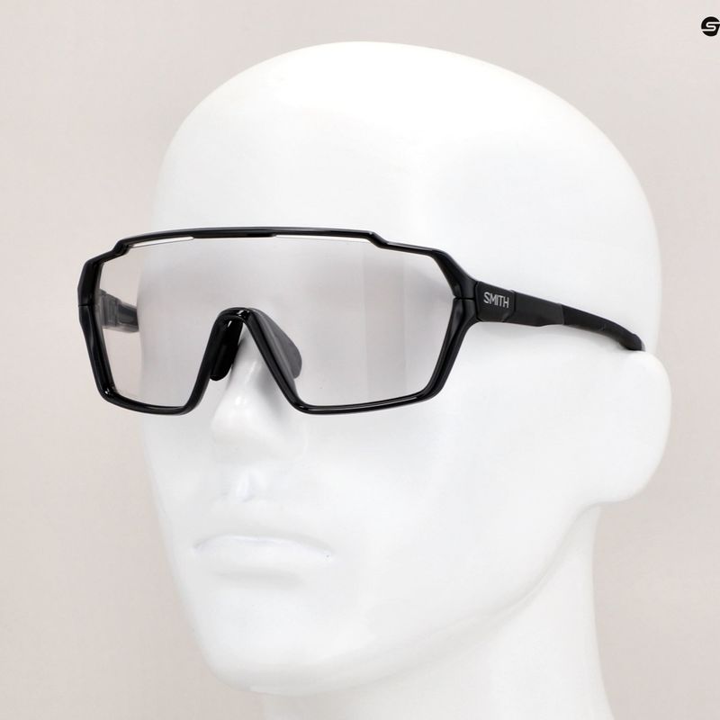 Ochelari de soare Smith Shift MAG negru / fotocromic fotocromic transparent spre gri 8