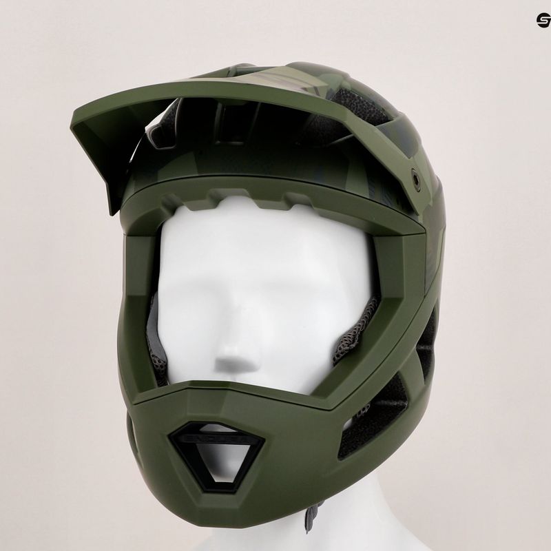 Cască de ciclism pentru copii Endura Singletrack Full Face Youth olive green 9