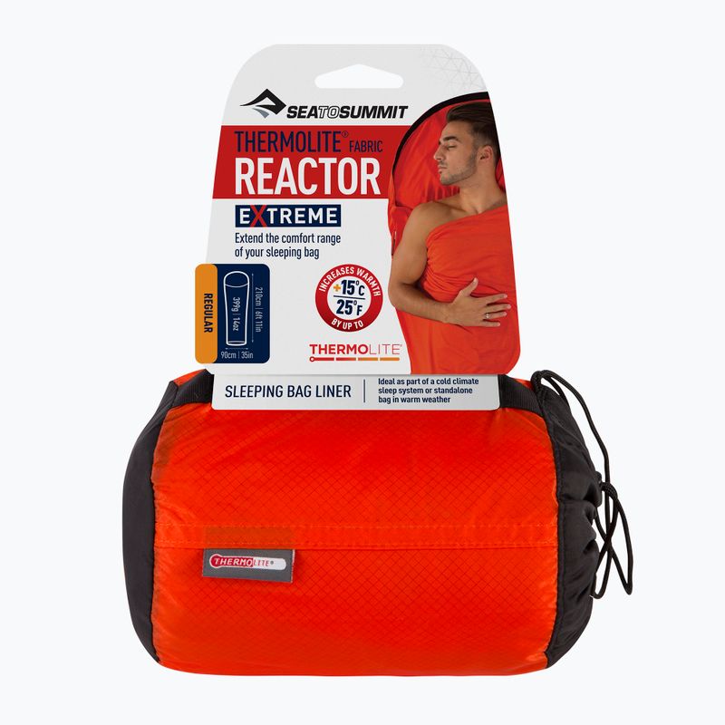 Sea to Summit Reactor Extreme Thermolite Mummy Liner roșu AREACTEX