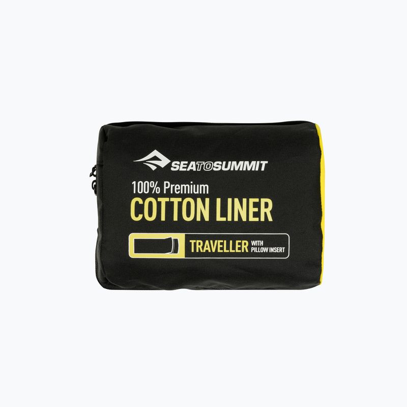 Sea to Summit Premium Cotton Traveller de bumbac pentru sac de dormit albastru AYHAOSNB