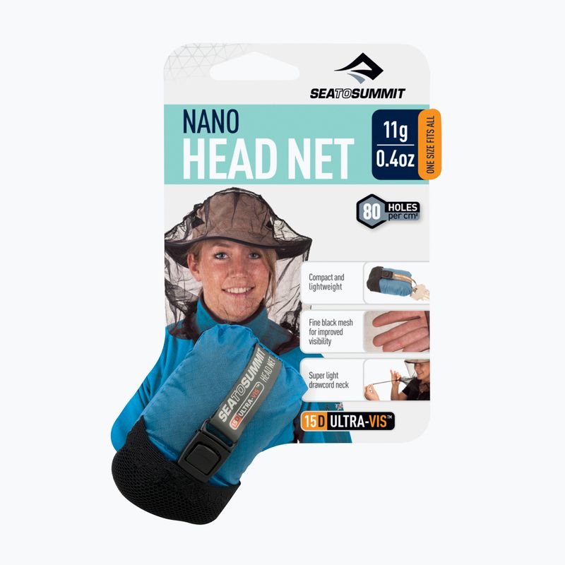 Plasă de țânțari pentru cap Sea To Summit Nano MosquiTo Headnet black 4