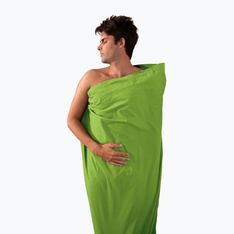 Inserție pentru sac de dormit Sea to Summit Premium Cotton Travel Liner - Standard Rectangular verde ASTDOSGN 4