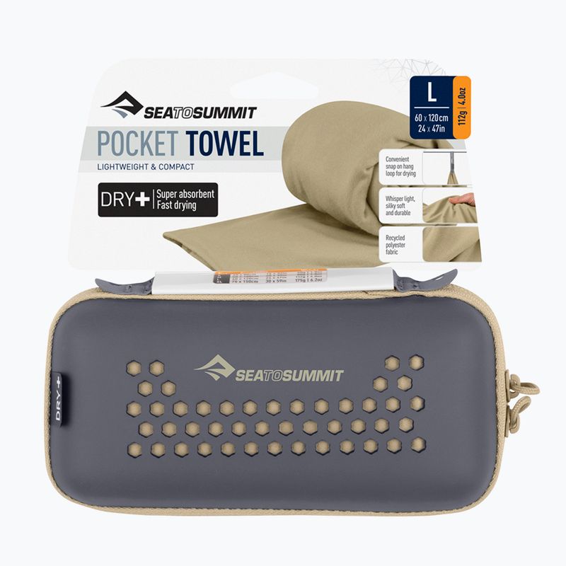 Prosop cu uscare rapidă Sea to Summit Pocket Towel desert 3