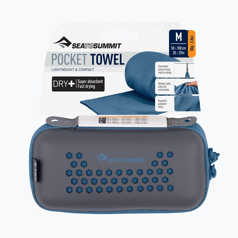 Prosop cu uscare rapidă Sea to Summit Pocket Towel moonlight 3