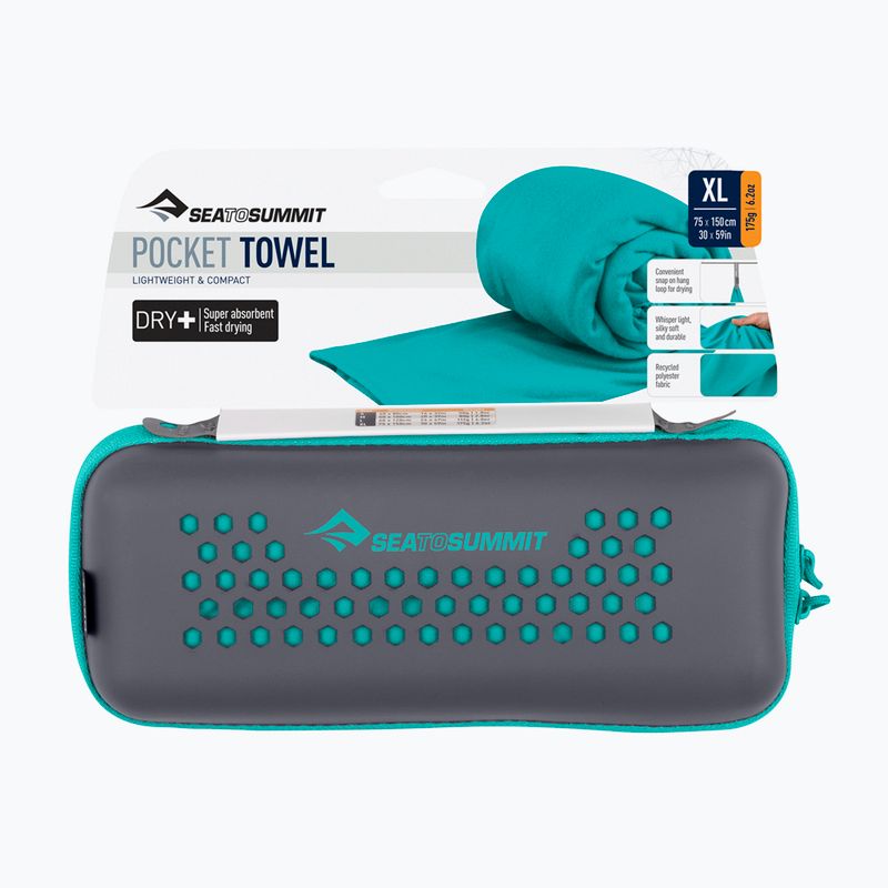 Prosop cu uscare rapidă Sea to Summit Pocket Towel baltic 3