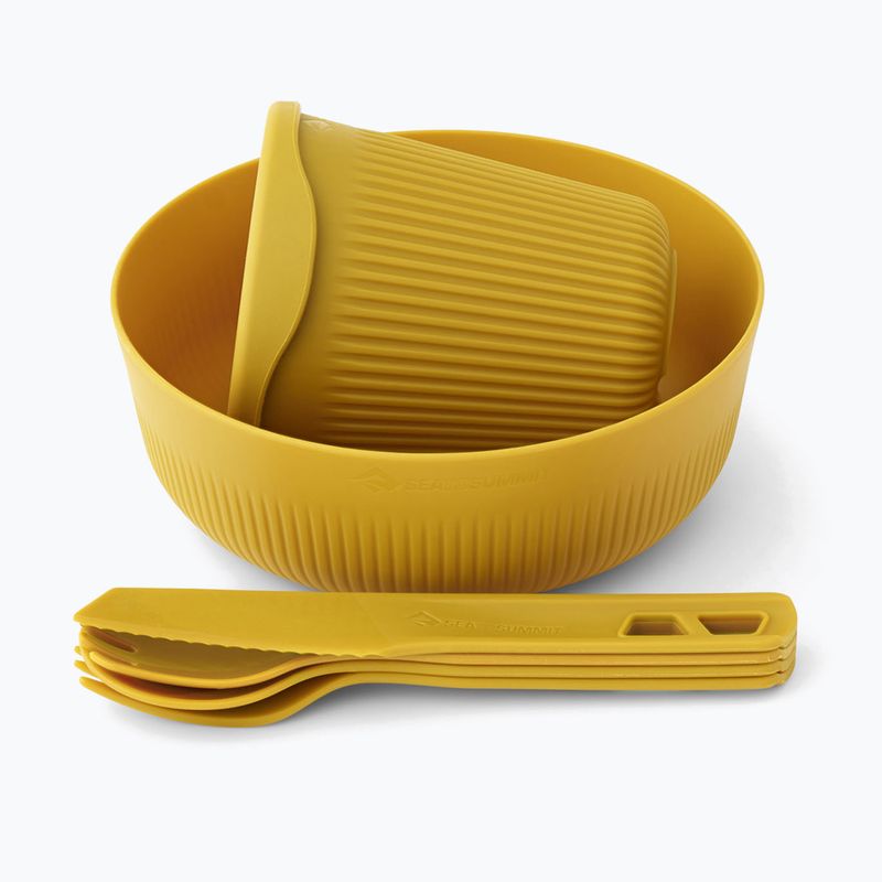 Set de vase de vase de drumeție Sea to Summit Passage Dinnerware arrowwood yellow