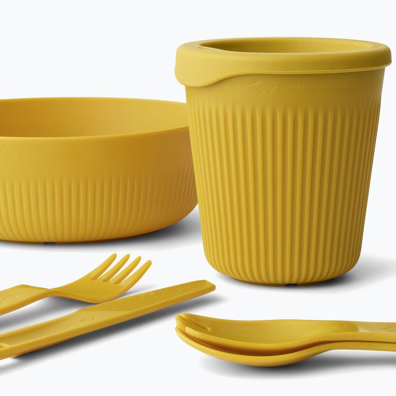 Set de vase de vase de drumeție Sea to Summit Passage Dinnerware arrowwood yellow 3