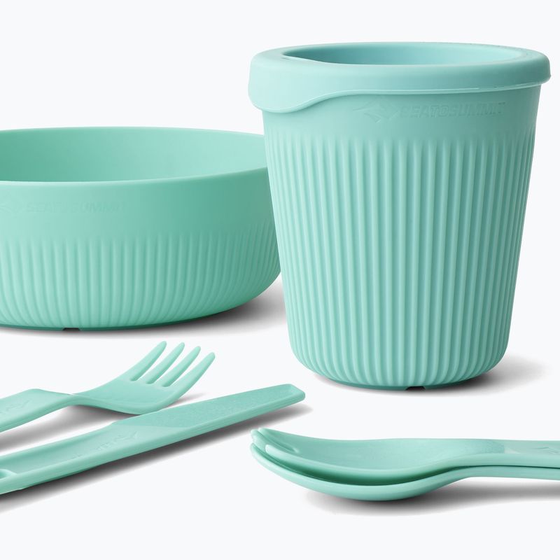 Set de vase de vase de drumeție Sea to Summit Passage Dinnerware aqua sea 3