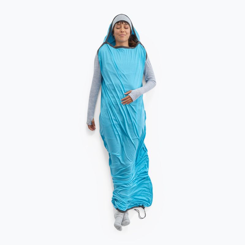 Sea to Summit Breeze Sleeping Bag Liner Mummy compact albastru atoll/beluga 7