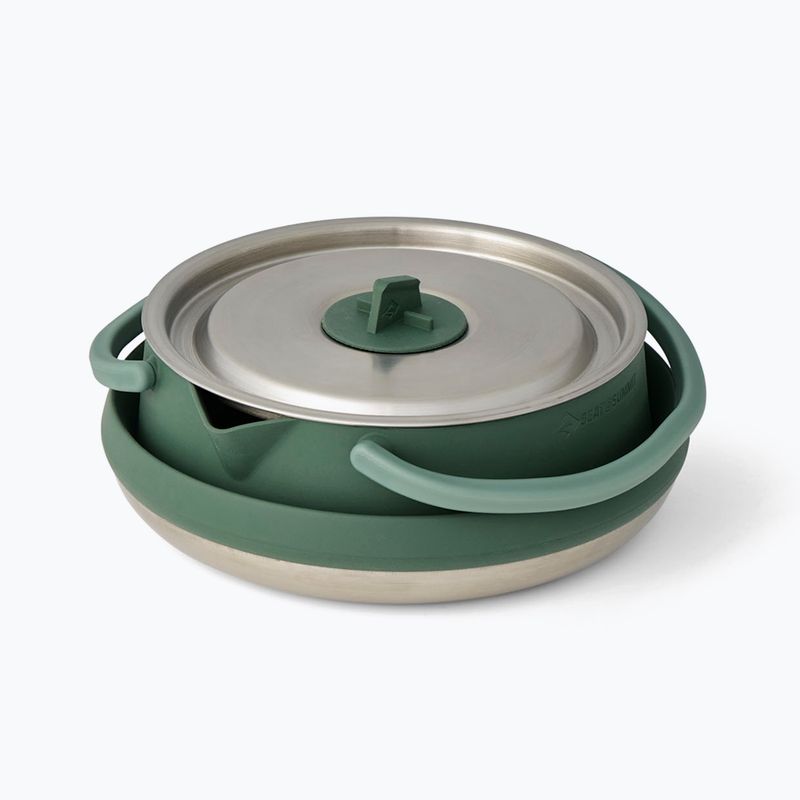Ceainic turistic Sea To Summit Detour Stainless Steel Collapsible 1,6 l green 3