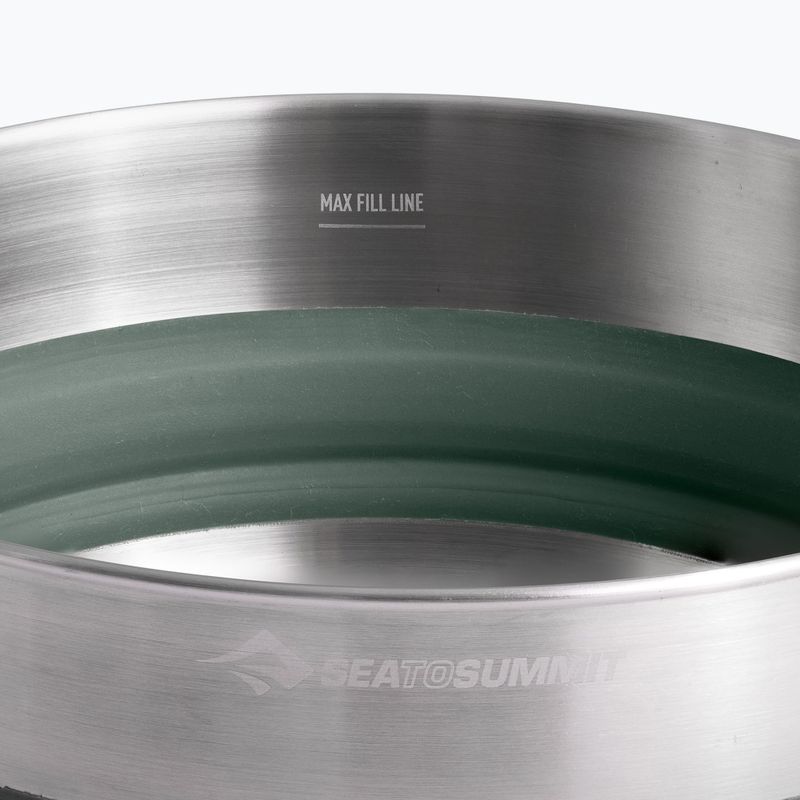 Oală de camping Sea To Summit Detour Stainless Steel Collapsible 3 l laurel wreath 5