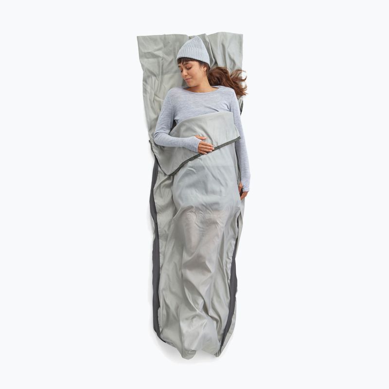 Cearșaf pentru sac de dormit Sea To Summit Silk Blend Sleeping Bag Liner Rectangular moonstruck
