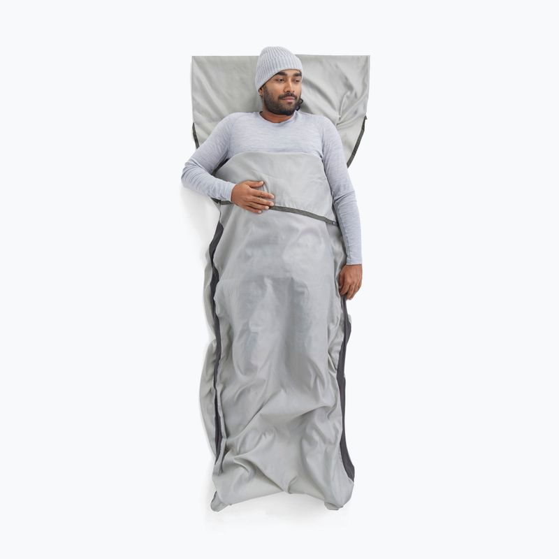Cearșaf pentru sac de dormit Sea To Summit Silk Blend Sleeping Bag Liner Rectangular moonstruck 2