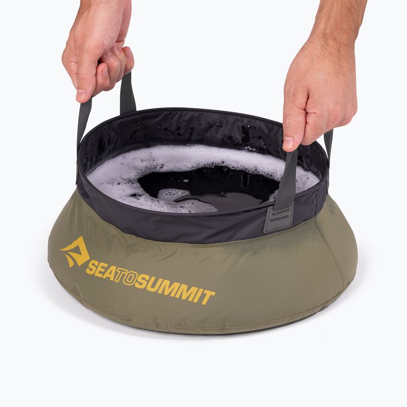 Chiuvetă turistică Sea to Summit Kitchen Sink 20 l burnt olive 2