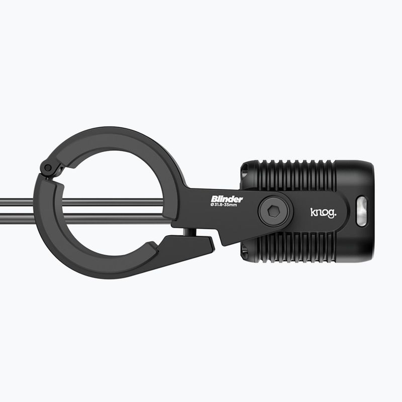 Lampă de bicicletă față Knog Blinder X 1800 + bateria 10000mAh czarny 3