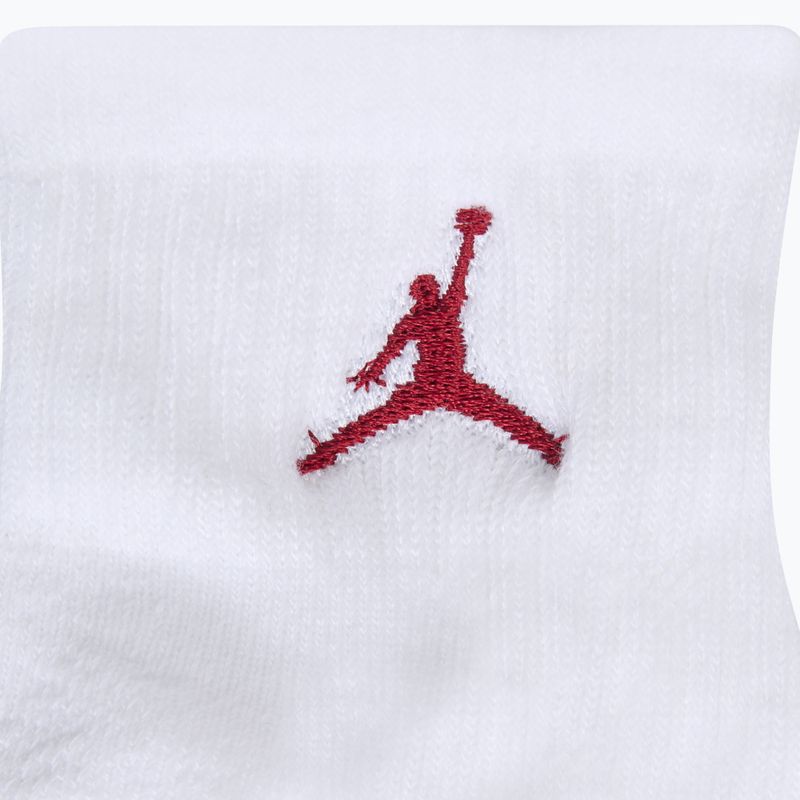 Șosete pentru copii Air Jordan Jumpman Quarter 3 pairs white 3